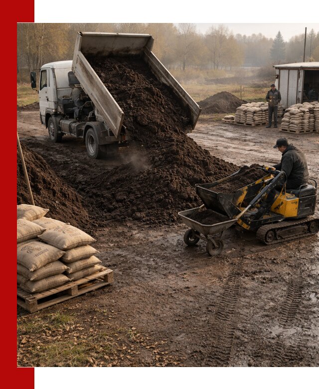 Кислый торф в доставке по выгодным ценам в Каменке