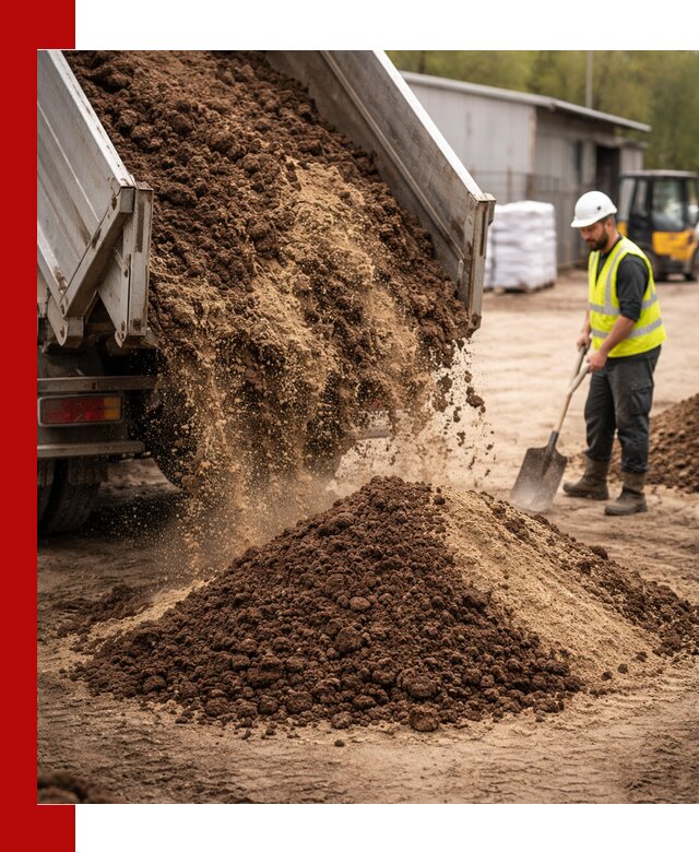 Доставка торфо-песчаной смеси в Каменке для строительства и озеленения