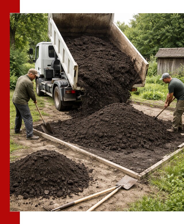 Купить чистый чернозем для огорода с доставкой в Каменке