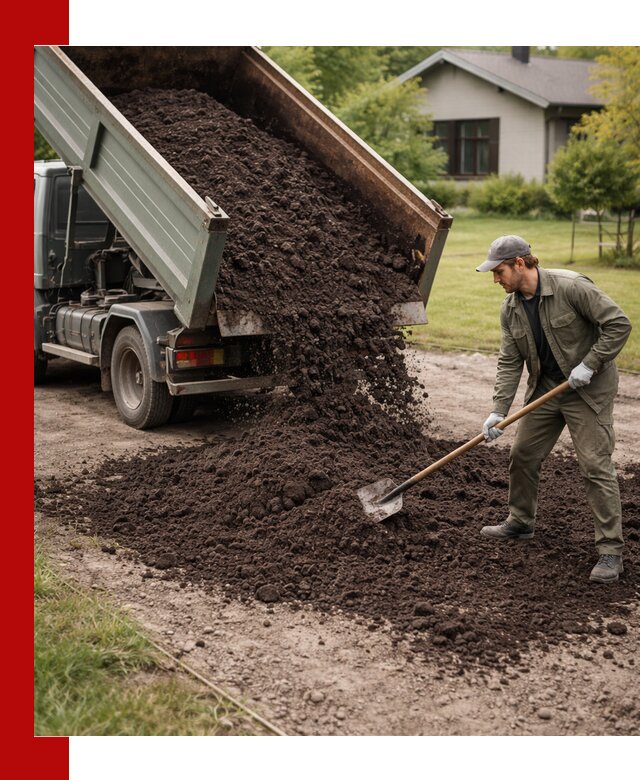 Чернозем для газона с доставкой в Каменке быстро и качественно