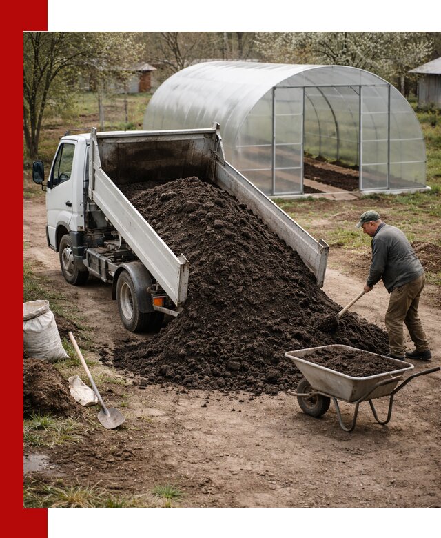 Чернозем для теплицы с доставкой в Каменке