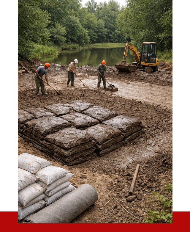 Купить глину для пруда в Каменке от 4552 р. с доставкой | ПРОНЕРУДКам