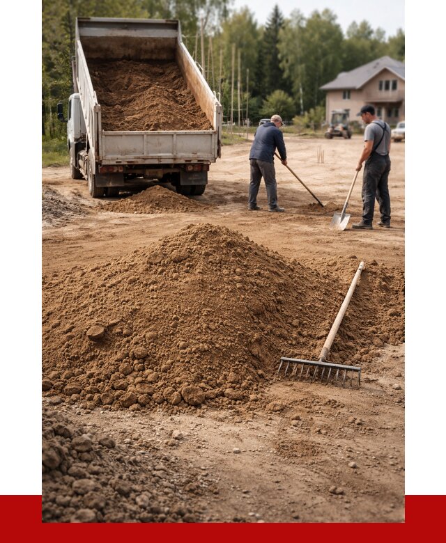 Суглинок для планировки в Каменке с доставкой от 4248 р. | ПРОНЕРУДКам