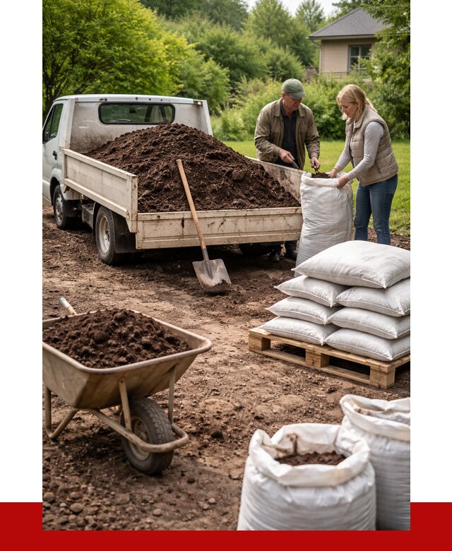 Перегной в мешках с доставкой в Каменке от 2225 р. | ПРОНЕРУДКам
