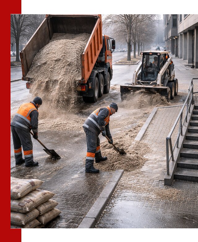 Поставка противогололедных материалов в Каменке