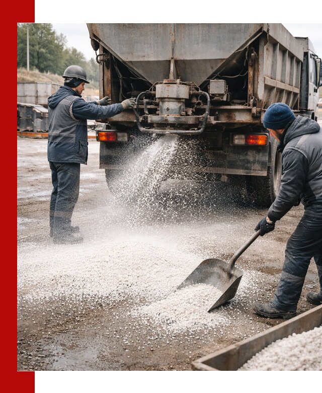 Доставка и продажа хлористого кальция в Каменке