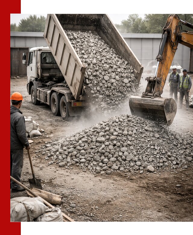 Доставка дробленого бетона в Каменке оптом и в розницу