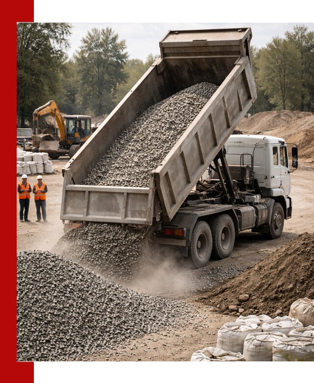 Аренда самосвала в Каменке для доставки сыпучих и нерудных материалов