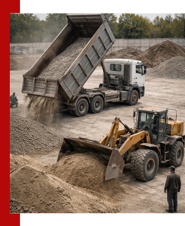 Перевозка сыпучих грузов самосвалами и бортовыми в Каменке