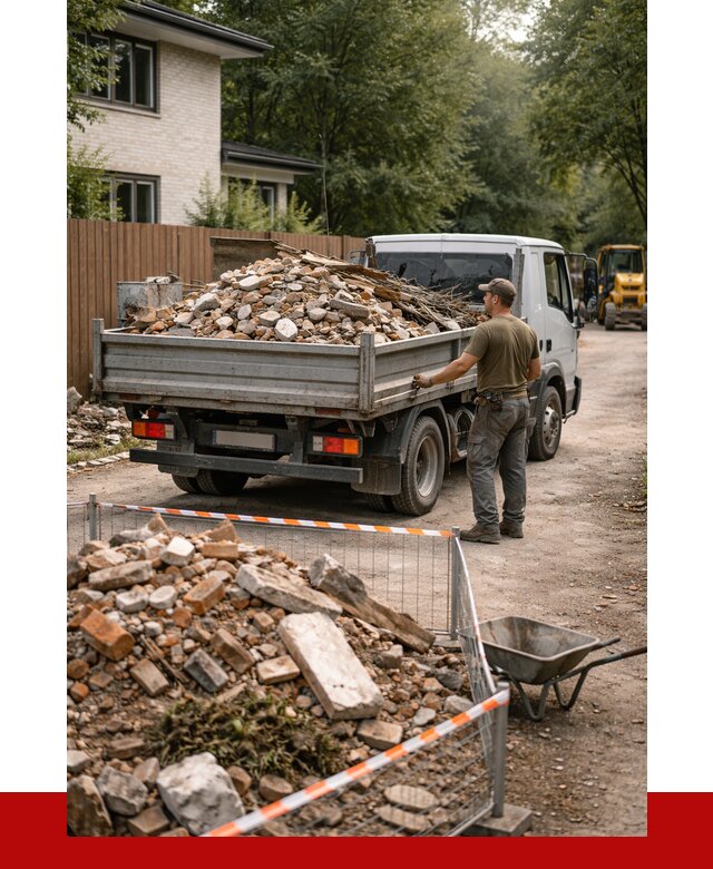 Вывоз строительного мусора с погрузкой в Каменке от 7586 р | ПРОНЕРУДКам