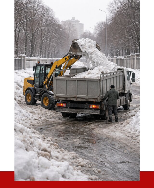 Вывоз снега с погрузкой в Каменке от 3540 р. ПРОНЕРУДКам
