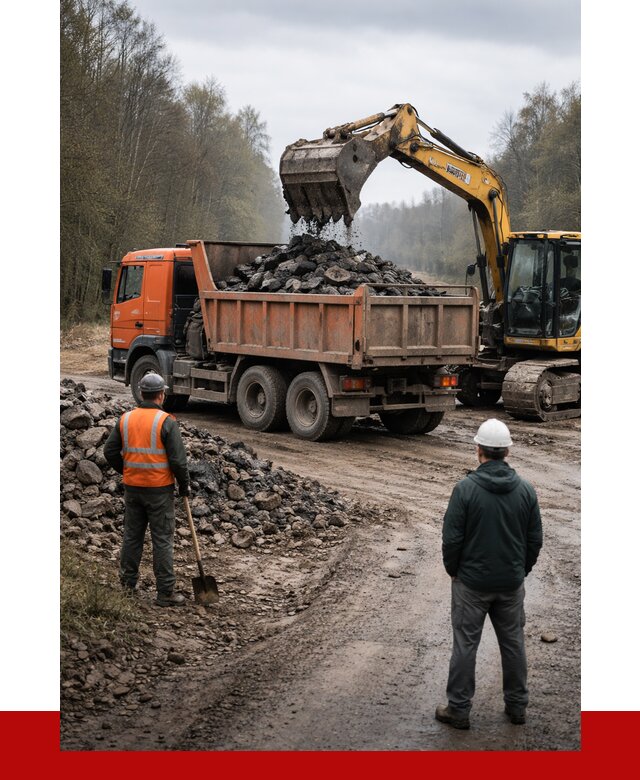 Вывоз асфальта в Каменке от 4552 р. самосвалом ПРОНЕРУДКам