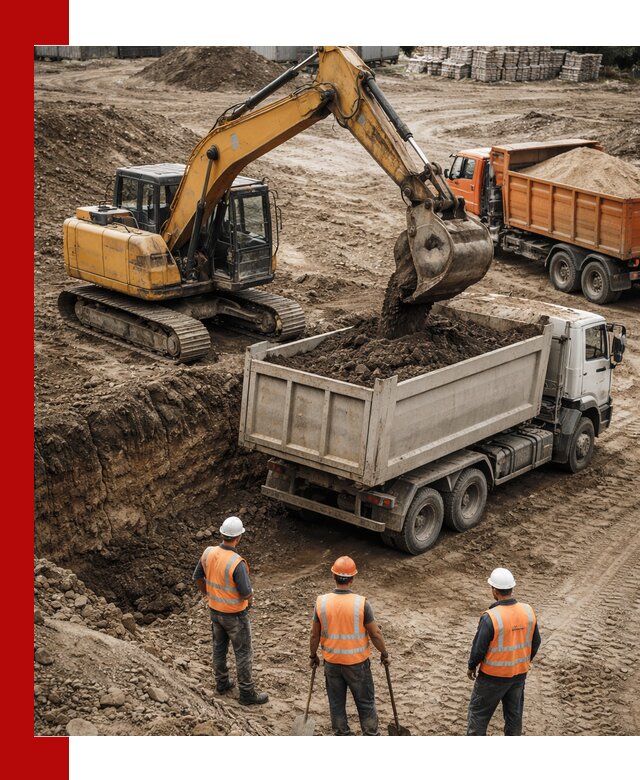 Разработка грунта для строительства и благоустройства в Каменке