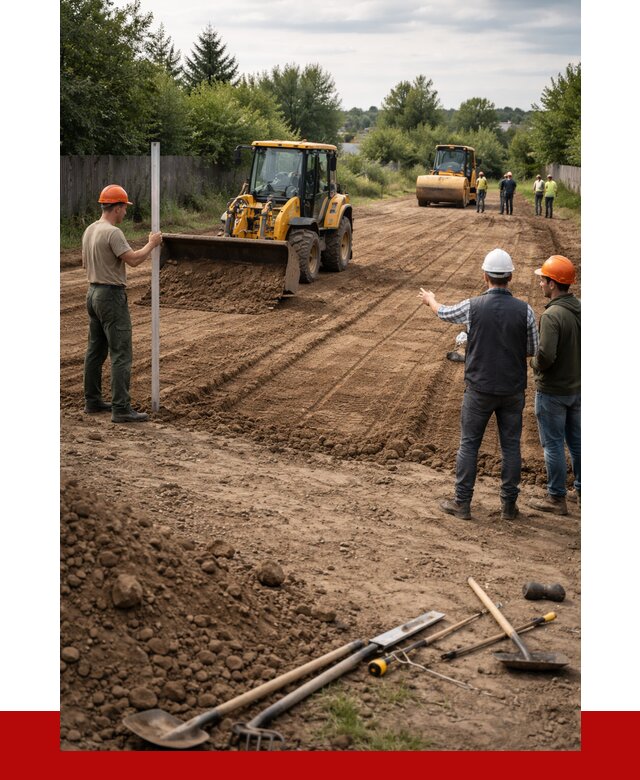 Планировка участка грунтом в Каменке от 4552 р ПРОНЕРУДКам